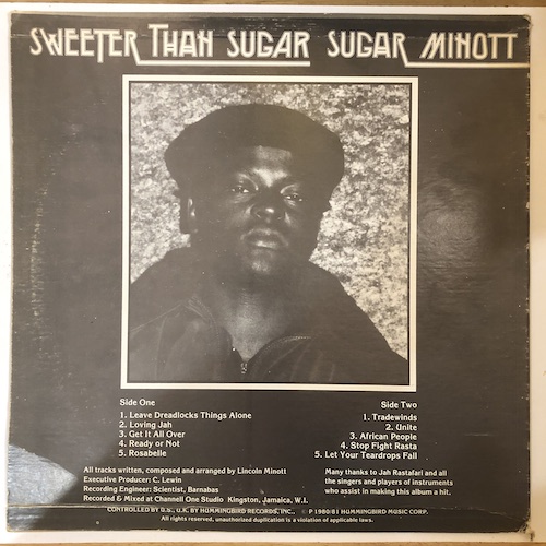 Sugar Minott - Sweeter Than Sugar ⋆ Tribe84 Records