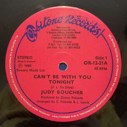 CAN'T BE WITH YOU TONIGHT - JUDY BOUCHER, Karaoke Version #singingsta