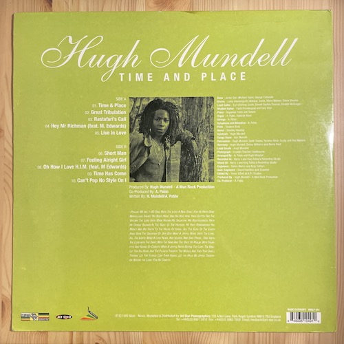 Hugh Mundell - Time And Place ⋆ Tribe84 Records